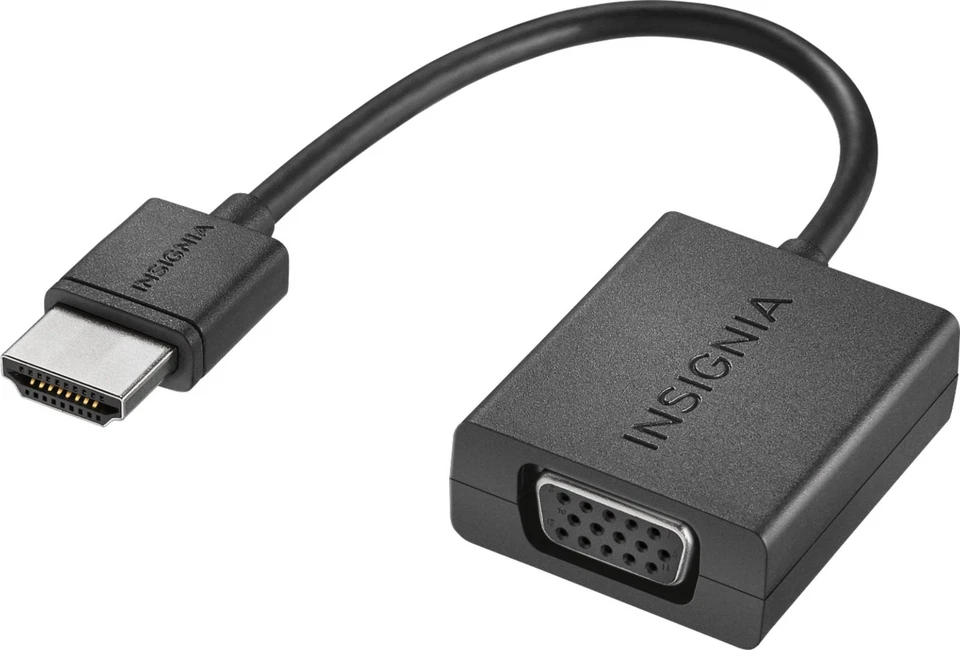 Insignia NS-PG95503 HDMI to VGA Adapter Black - High-Quality Video Converter - Image 3 of 3