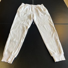 The North Face Joggers Sweatpants Women  s Medium Ivory Pull On Logo Inseam 28  