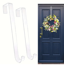 Transparent Wreath Hanger Door Hook for Indoor & Outdoor Christmas