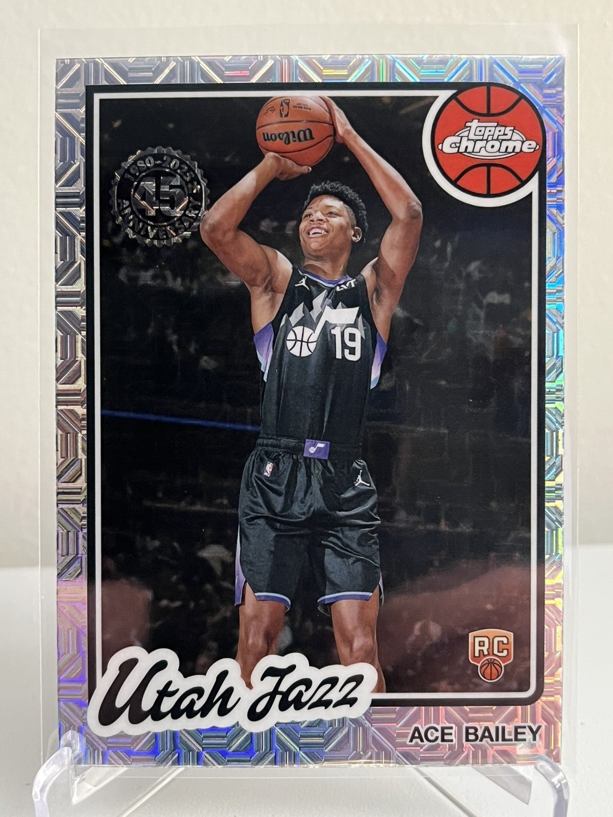 2025-26 Topps Basketball - Ace Bailey (RC) Silver Pack Mojo Refractor Utah Jazz
