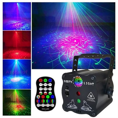2-in-1 Disco Ball Party Lights with Remote, Sound Activated LED Strobe Light ...