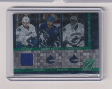 2011/12 PANINI ZENITH MOZAICS JERSEY RYAN KESLER ALEX BURROWS ROBERTO LUONGO #19
