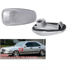 Image of 2X Side Wing Indicator Repeater Lens Fits Mercedes SLK C Class CLK 2108200921