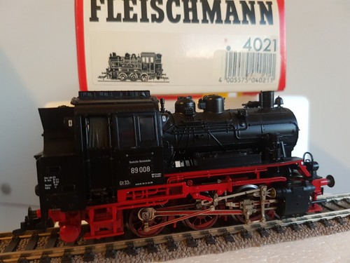 BR 89.008 - Fleischmann 4021 H0 - Deutsche Reichsbahn BW Dresden Epoche IIIa | Zustand: Vom Verkäufer generalüberholt