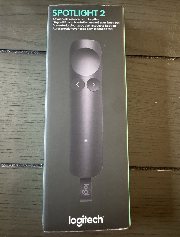 Logitech Spotlight 2 Presentation Remote with Pointer, Black