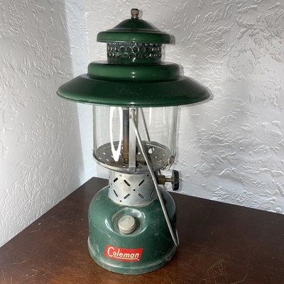 #ad Vintage 1955 Coleman 228E Lantern “The Sunshine Of The Night” Made In USA Pyrex $100.00