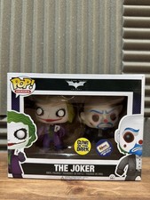 Funko Pop Dark Knight The Joker Glow Gemini Exclusive 2 pack 