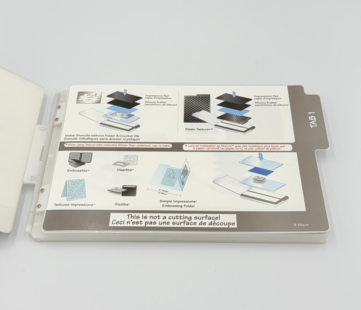 Sizzix Multipurpose Platform & Plate BIGkick Big shot Machine Die
