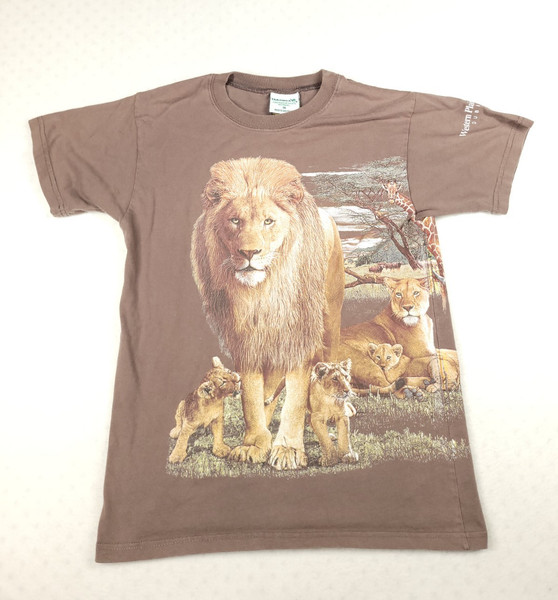 Taronga Zoo Shirt Graphic Tee Short Sleeve Basic Size 14 Cotton Grey Womens