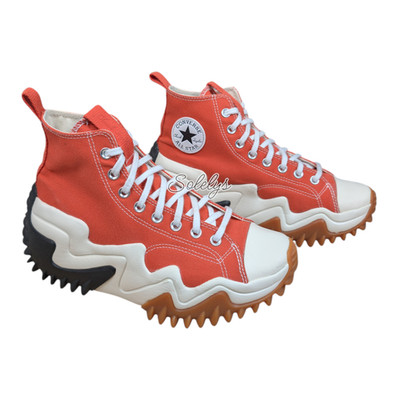 Converse Run Star Motion High Mantra Orange Platform Sneaker Mens 9 Womens 10.5