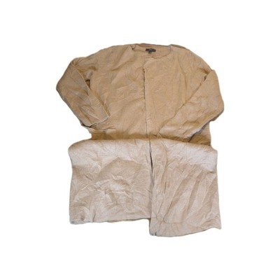 J.Crew Juliette Kragenloser Pullover Cardigan Gr. XS J6339 Camel Merinowollmischung