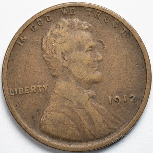 1912-P Lincoln Wheat Penny Cent Fine (F) - Philadelphia Mint