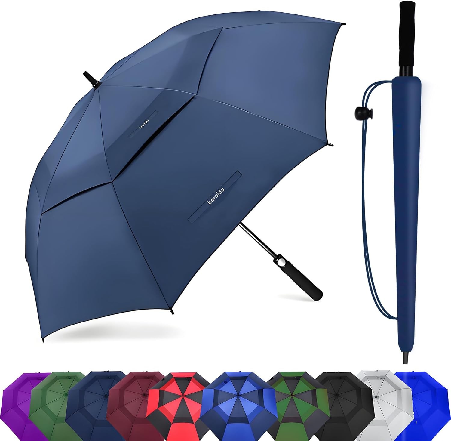 Umbrella Large 62/68/72 Inch, Extra Large Oversize Double Ca