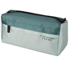 Five Star Pencil Pouch, Pen Case, 9-Pocket 8"L x 4"W x 3"H, Green/Juniper