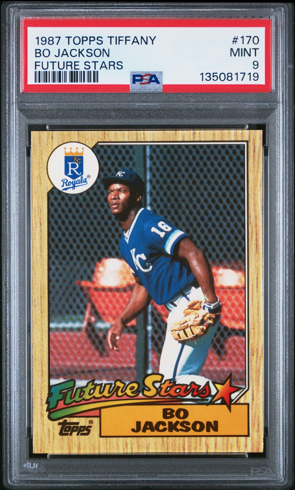 1987 TOPPS TIFFANY FUTURE STARS #170 BO JACKSON PSA 9