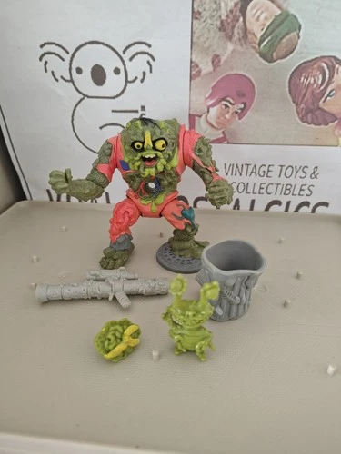 Vintage TMNT Ninja Turtles Figure Muckman & Joe Eyeball 1990 Complete