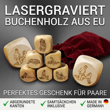 Erotik Würfel Set Holz Kamasutra Spiel für ...