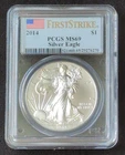 2014 Silver Eagle 1oz. Silver PCGS MS69 First Strike