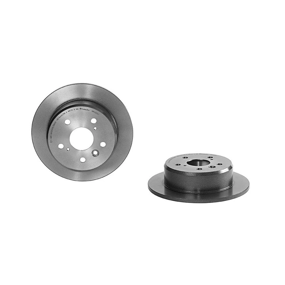 Kit de frenos traseros Brembo 269 mm rotores de disco sólido y pastillas de cerámica para ES300 Camry 3.0 Foto 2 de 4