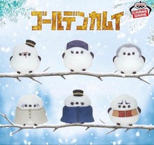 Golden Kamuy Shimaenaga Mascot Plush Complete Set of 6 Snow Fairy Bird Japan