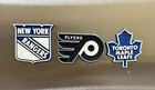 NHL Hockey Refrigerator Magnet Set Vintage Maple Leafs Flyers New York Rangers — photo 1