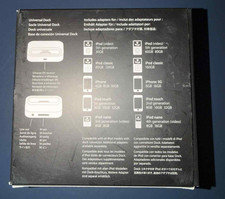 APPLE DOCK UNIVERSALE ORIGINALE IPOD DOCKING STATION A1256 ADATTATORE REMOTO MB125G/B
