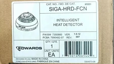 Pack of nine (9) EDWARDS EST SIGA-HRD-FCN INTELLIGENT HEAT DETECTOR 