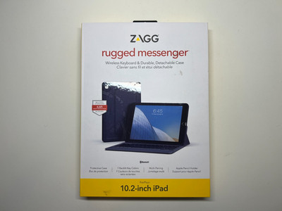 ZAGG Rugged Messenger Wireless Keyboard + Case for 10.2'' iPad Open Box, No USB