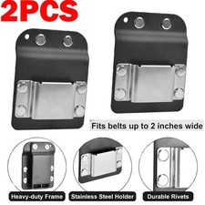 2PACK Clip-On Tool Belt Drill Holder | Holster for Cordless Drill, Impact Nailer