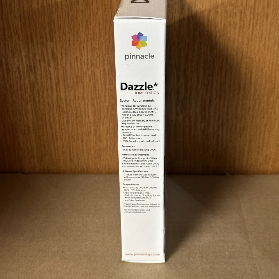 Pinnacle Dazzle Home Edition Home Movies to DVD & Digital Converter New Sealed - Image 3 of 4