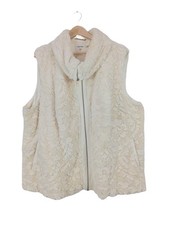 CALVIN KLEIN Smanicato lavorato a maglia Donna Smanicato Taglia IT 48 crema