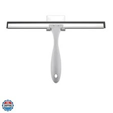 Squeegee for Shower Glass Door, All-Purpose Squeegee with Hook for Shower Doo...