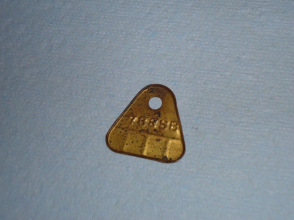 Carter YF 1 Barril Carburador Carb ID Tag 768sb 1950 1951 Willys Jeep - Imagem 2 de 2