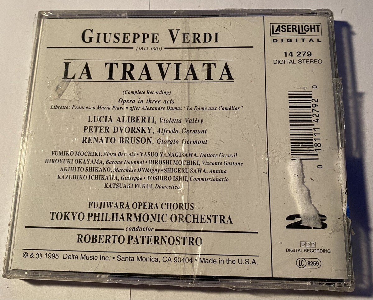 Verdi La Traviata Complete Recording (Alberti, Dvorsky, Bryson