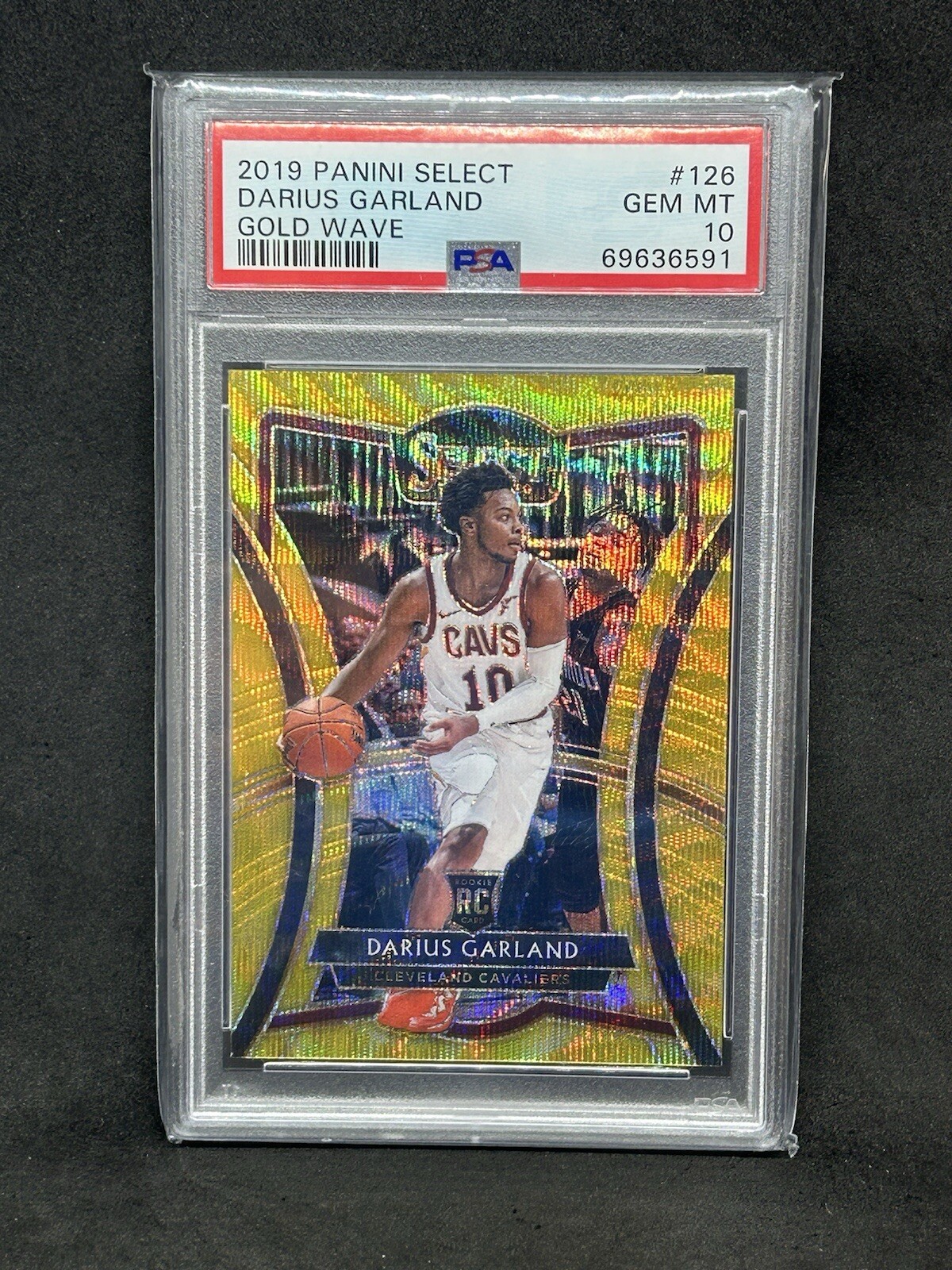 2019 Select Darius Garland Gold Wave PSA 10 Premier Level  Sh