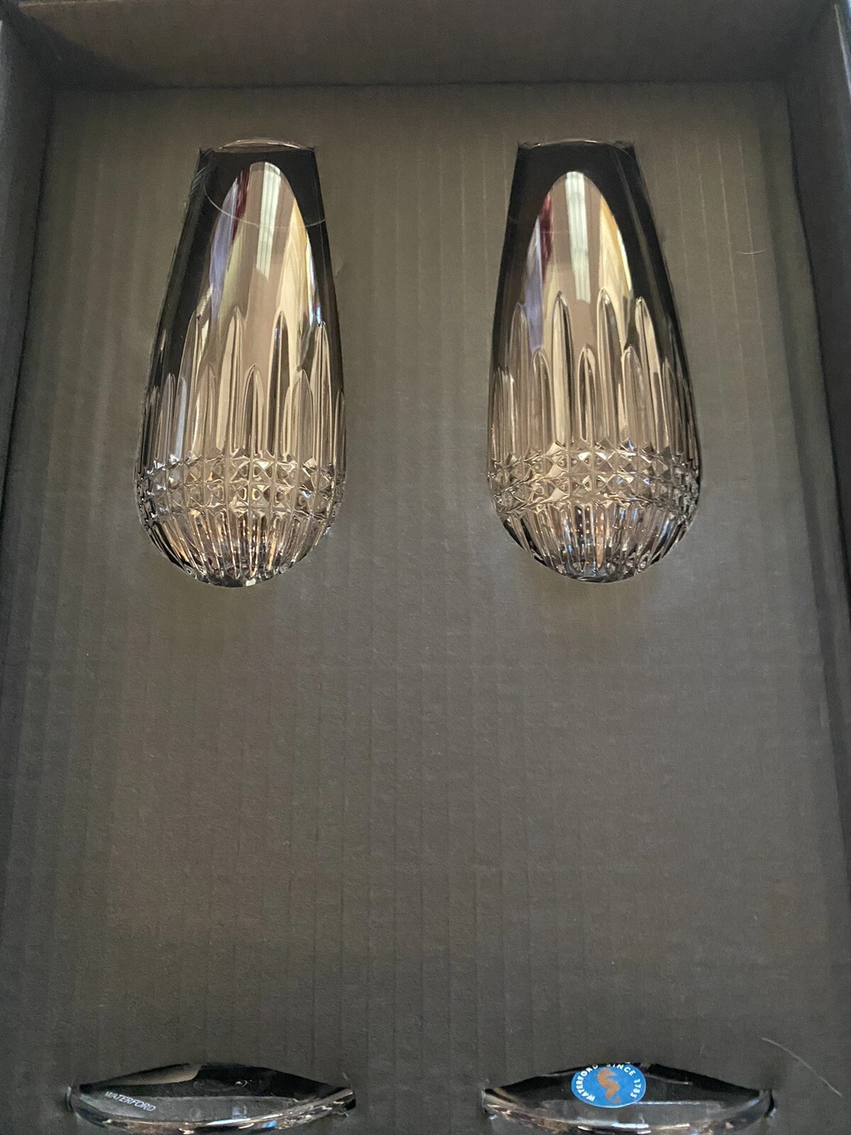 Waterford Lismore Diamond Flutes, Traditional Shape FREE ENGRAVING, FREE SHIPPING - Thumbnail 5