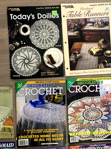 15 Pc Crochet Books Patterns Doilies Baby Gifts Afghans All Paperbacks EUC - Picture 2 of 10