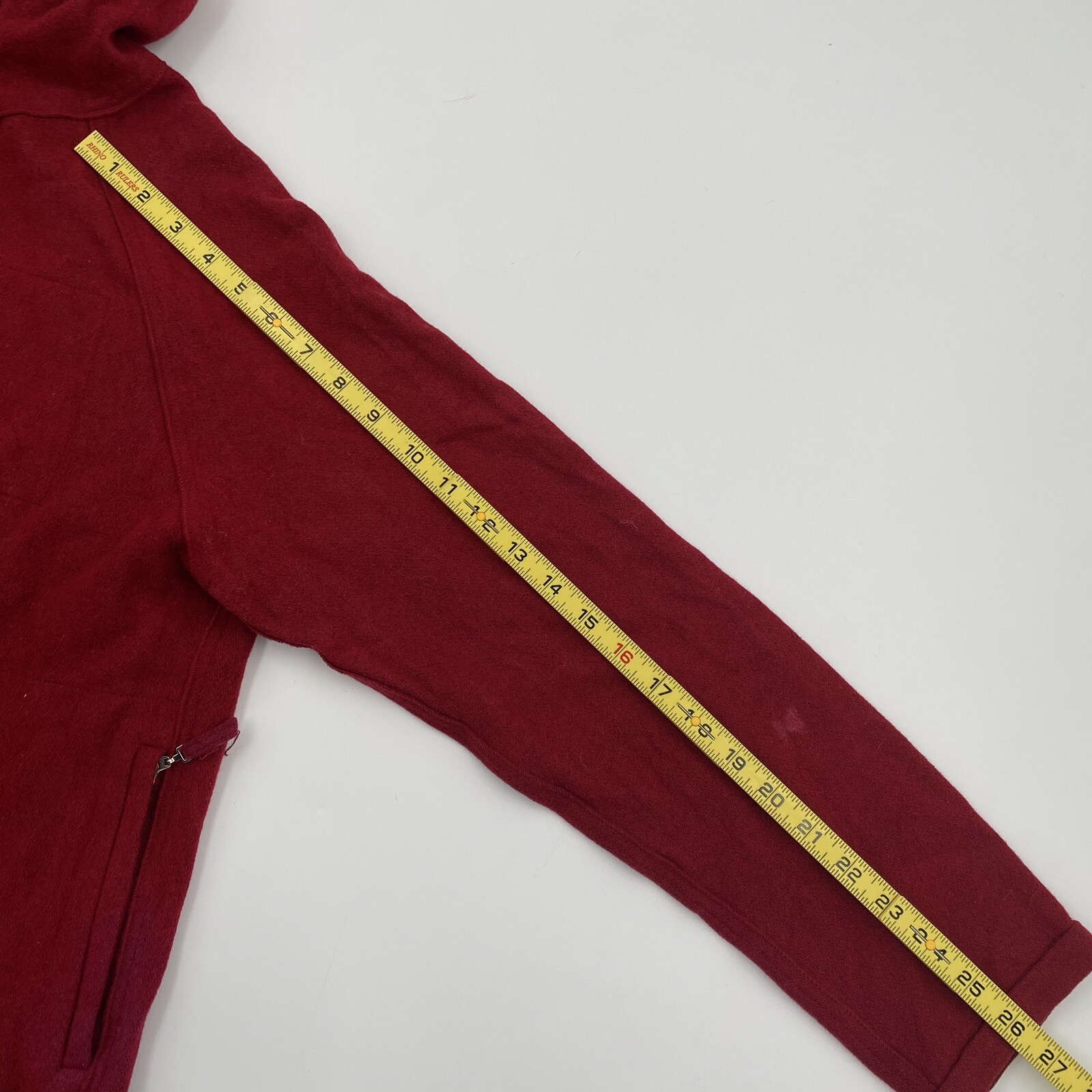 Zara Basic Red Wool Blend  Jacket Hooded Womens S… - image 6