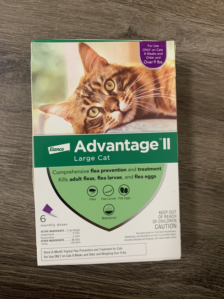 Advantage II for Large Cats (9 lbs and Over) 6 Doses