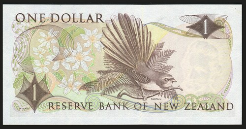 Nueva Zelanda - $1 - Fleming - Primer prefijo bajo - 0A 000781 - Sin circular - Imagen 2 de 2