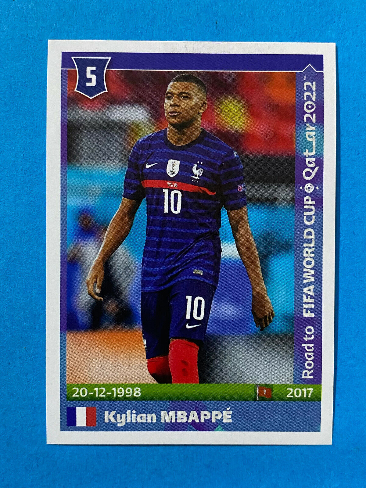 Panini 2022 FIFA World Cup Qatar Kylian Mbappe France Sticker FRA19 • $4.79