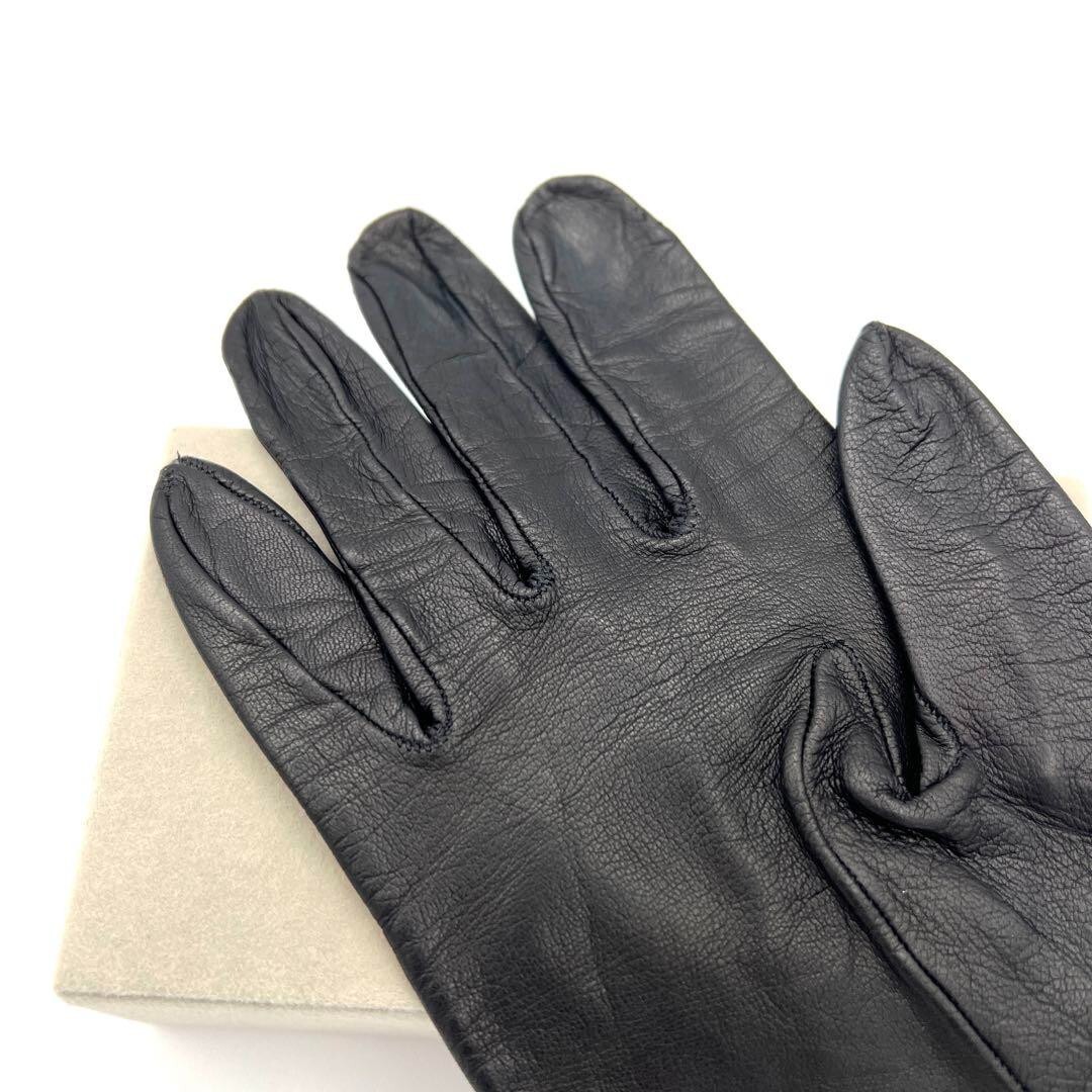 CHANEL   グローブ CHANEL Coco Mark Gloves Leather Black Size 7 Women's From