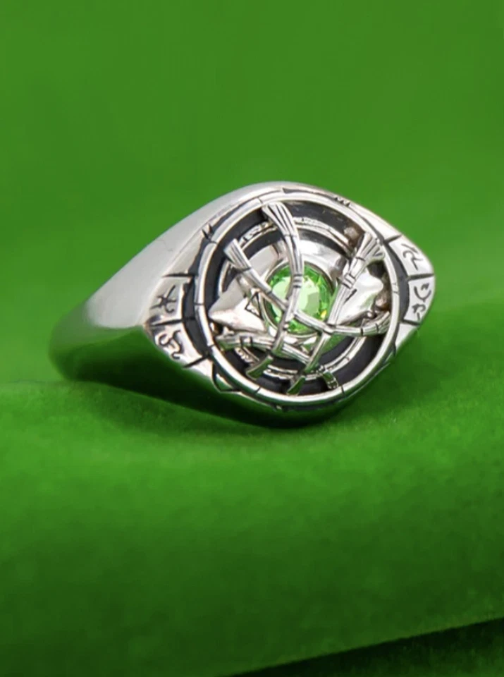 Anel RockLove x Marvel Doutor Estranho Olho de Agamotto tamanho 8 prata esterlina - Imagem 4 de 4