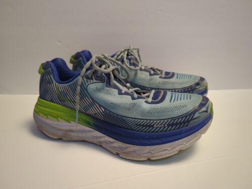 Size 10 - Hoka One One Bondi 5 Light Blue Women's Running Walking Fitness