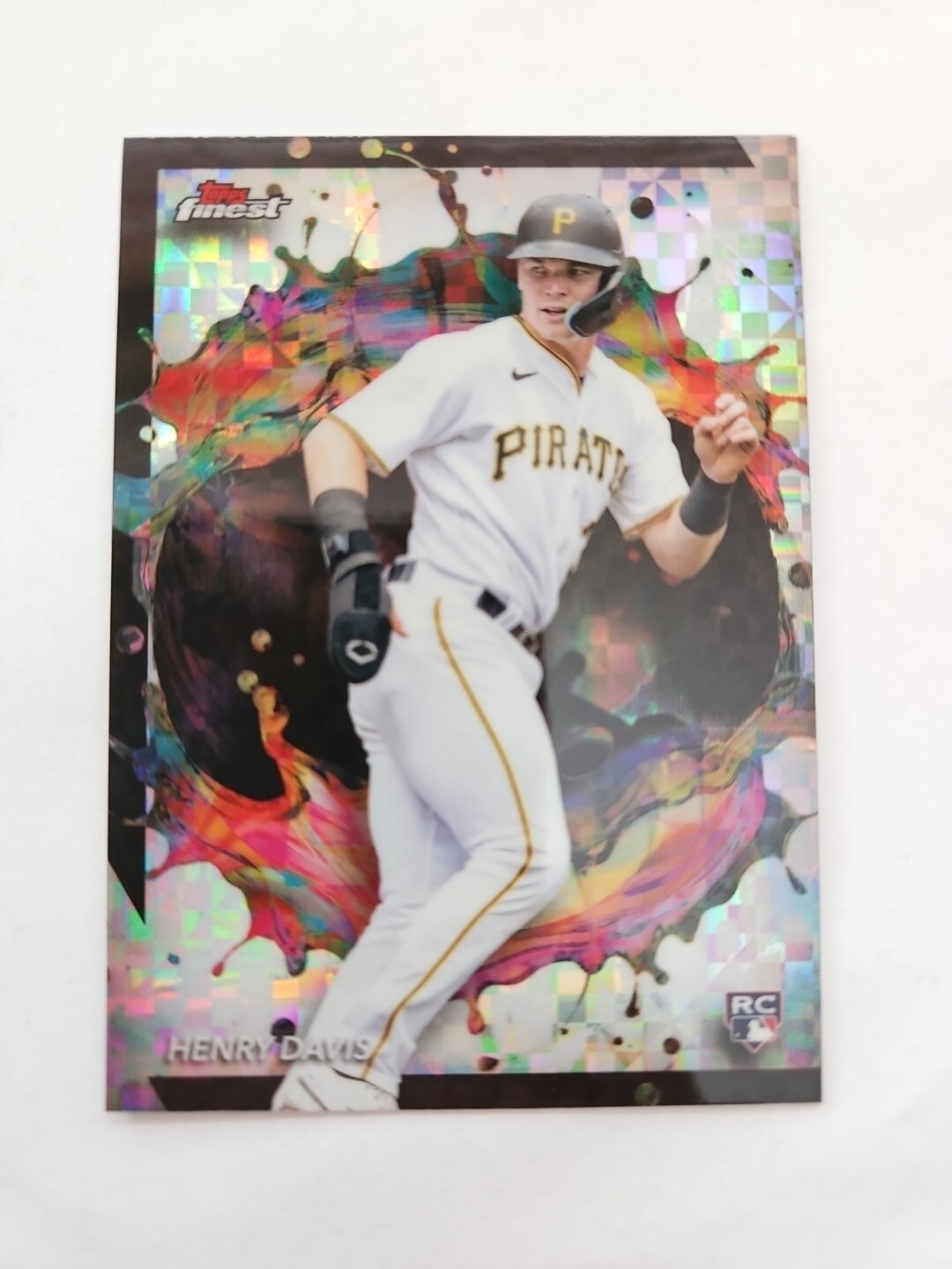 2024 TOPPS FINEST HENRY DAVIS RC RARE CHECKERBOARD REFRACTOR SP #289 PIRATES
