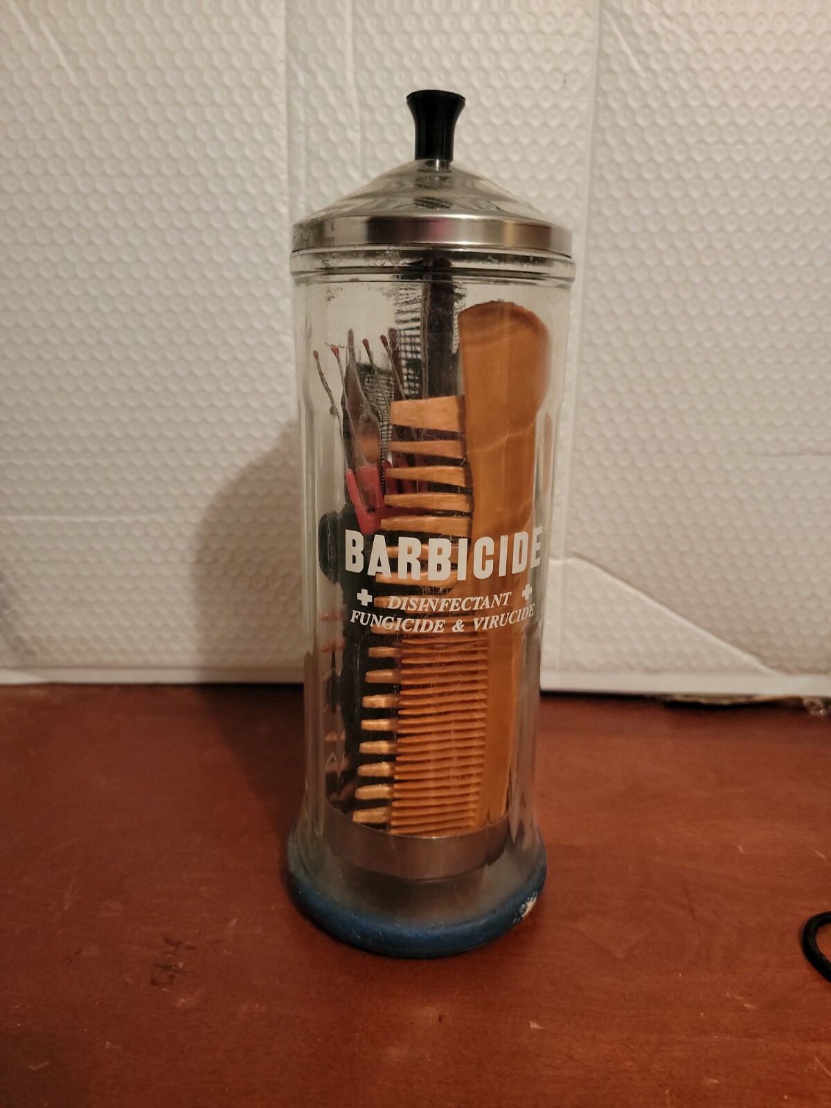 BARBICIDE 消毒　barber バーバー　床屋　美容室　ヴィンテージ BARBICIDE 消毒barber バーバー床屋美容室ヴィンテージ