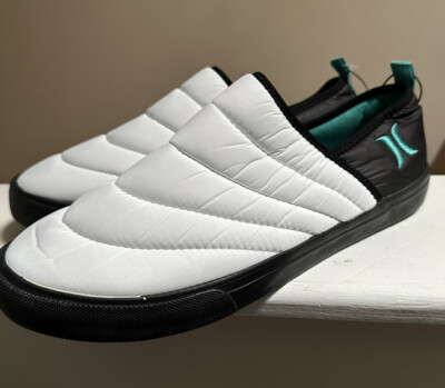 Hurley Puff Chukka Slip On Slippers Sneakers White Teal Men\'s Size 11 Hurley Puff Chukka Slipon Loafer Shoes Wht/Teal Men main image 3
