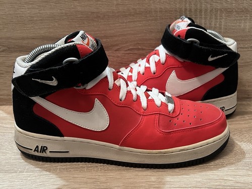 Nike Air Force 1 Mid '07 ‘Light Crimson’ Red Trainers Men's (UK 8) 315123-605 - Picture 3 of 18
