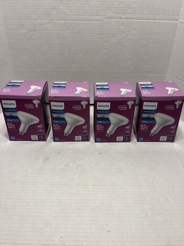 4 Each Philips Smart Wi-Fi LED Flood Light, Daylight 65W Replacement BR40 - 第 1/7 張圖片