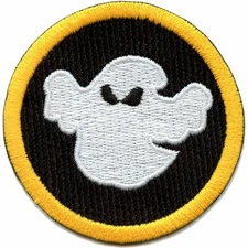 Ghost Hunting Merit Badge Embroidered Iron on Patch
